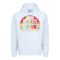 White Limited Edition Retro Vintage Just A Small Town Girl Premium Hoodie - ArtMosaic