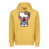 Antique Gold hell kitty cute devil Premium Hoodie - ArtMosaic