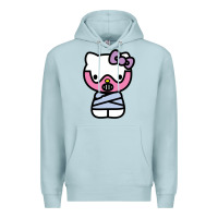 Blue Mist hell kitty cute devil Premium Hoodie - ArtMosaic