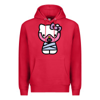Cardinal hell kitty cute devil Premium Hoodie - ArtMosaic