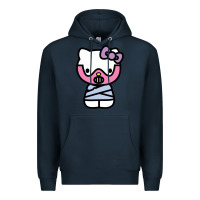 Navy hell kitty cute devil Premium Hoodie - ArtMosaic