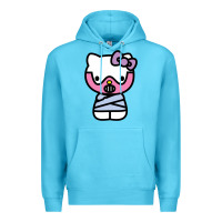 Ocean Blue hell kitty cute devil Premium Hoodie - ArtMosaic