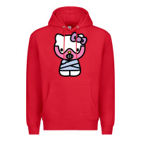 Red hell kitty cute devil Premium Hoodie - ArtMosaic