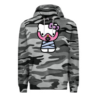 Slate Camo hell kitty cute devil Premium Hoodie - ArtMosaic