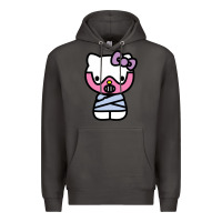 Smoke hell kitty cute devil Premium Hoodie - ArtMosaic