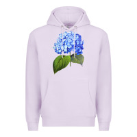 Lilac Blue  hydrangea Premium Hoodie - ArtMosaic