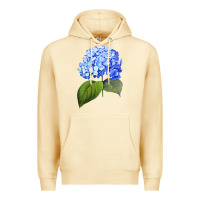 Pina Colada Blue  hydrangea Premium Hoodie - ArtMosaic
