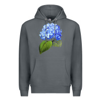 Rock Blue  hydrangea Premium Hoodie - ArtMosaic
