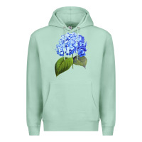 Seafoam Blue  hydrangea Premium Hoodie - ArtMosaic