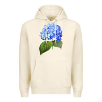 Tofu Blue  hydrangea Premium Hoodie - ArtMosaic