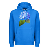 True Royal Blue  hydrangea Premium Hoodie - ArtMosaic
