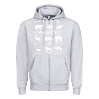 Heather Grey Animals Of The World Zipper Hoodie - Bettercallsaul