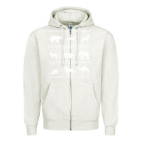Oatmeal Heather Animals Of The World Zipper Hoodie - Bettercallsaul