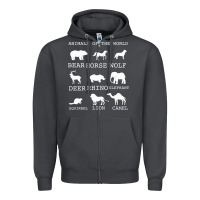 Smoke Animals Of The World Zipper Hoodie - Bettercallsaul
