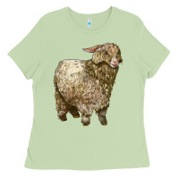 Matcha Angora Goat Ladies Tee - LillyAllenDesigns
