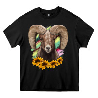 Black Bighorn Sheep Heavy Core Tee - RanaPortraitStore