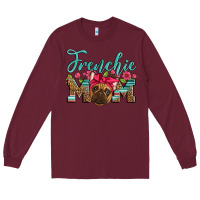 Burgundy french bulldog mom Long Sleeve Tee - Artiststas