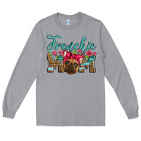 Heather Grey french bulldog mom Long Sleeve Tee - Artiststas