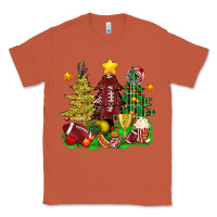 Copper christmas with american football trees bbs Classic Tee - BundleAndBundleShop