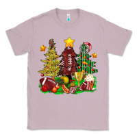 Lilac christmas with american football trees bbs Classic Tee - BundleAndBundleShop
