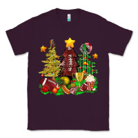 Plum christmas with american football trees bbs Classic Tee - BundleAndBundleShop