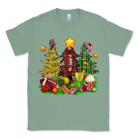 Sage christmas with american football trees bbs Classic Tee - BundleAndBundleShop