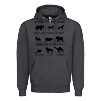 Smoke Anımals Of The World Zipper Hoodie - Bettercallsaul