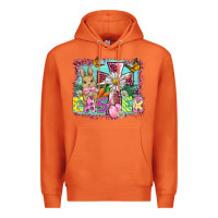Carrot easter cross background Premium Hoodie - BarkalooDesign
