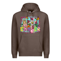 Coffee easter cross background Premium Hoodie - BarkalooDesign