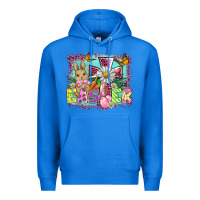 True Royal easter cross background Premium Hoodie - BarkalooDesign