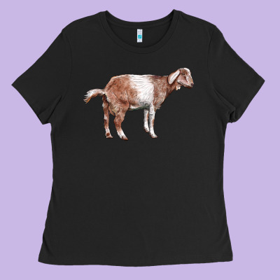 Nubian Goat Ladies Tee Designed By Lillyallendesigns