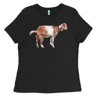 Black Nubian Goat Ladies Tee - LillyAllenDesigns