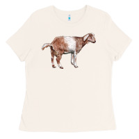 Bone Nubian Goat Ladies Tee - LillyAllenDesigns