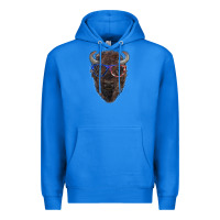 True Royal bison with american flag glasses Premium Hoodie - RanaPortraitStore