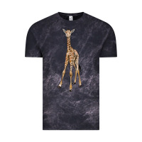 Cloud Black baby giraffe Vintage Tee - LillyAllenDesigns