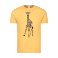 Vintage Mustard baby giraffe Vintage Tee - LillyAllenDesigns