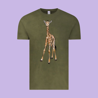 Baby Giraffe Vintage Tee Designed By Lillyallendesigns