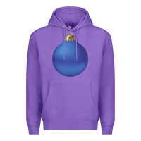 Purple christmas ornament 2 Premium Hoodie - artisFamous