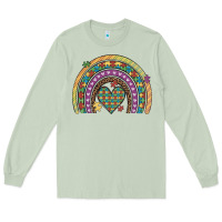 Matcha autism awareness heart leopard rainbow Long Sleeve Tee - Artiststas