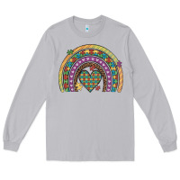 Moon Dust autism awareness heart leopard rainbow Long Sleeve Tee - Artiststas