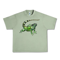Oil Green İguana Urban Heavy Tee - LillyAllenDesigns