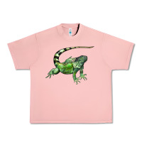 Salmon İguana Urban Heavy Tee - LillyAllenDesigns