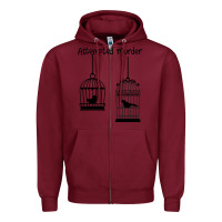 Burgundy Attempted Murder Zipper Hoodie - Bettercallsaul
