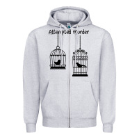 Heather Grey Attempted Murder Zipper Hoodie - Bettercallsaul
