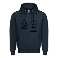 Navy Attempted Murder Zipper Hoodie - Bettercallsaul