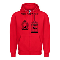 Red Attempted Murder Zipper Hoodie - Bettercallsaul