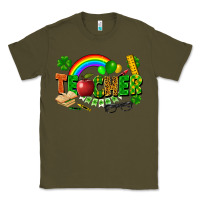 Army Green teacher st patrick Classic Tee - FaDigitalArtStudio