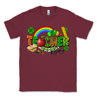 Burgundy teacher st patrick Classic Tee - FaDigitalArtStudio