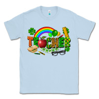 Dusty Blue teacher st patrick Classic Tee - FaDigitalArtStudio