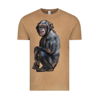 Vintage Camel Chimpanzee Illustrations Vintage Tee - LillyAllenDesigns